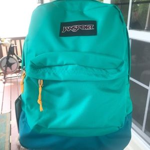 Jansport Two Tone Teal Backpack New